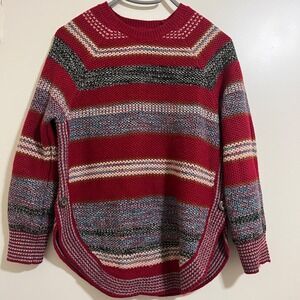 Liverpool Womens Nordic Fair Isle Sweater Sz XS Eclectic Indie Grandpa Cottage.